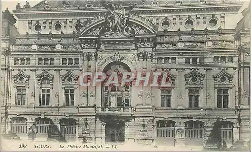 Cartes postales Tours le Theatre Municipal