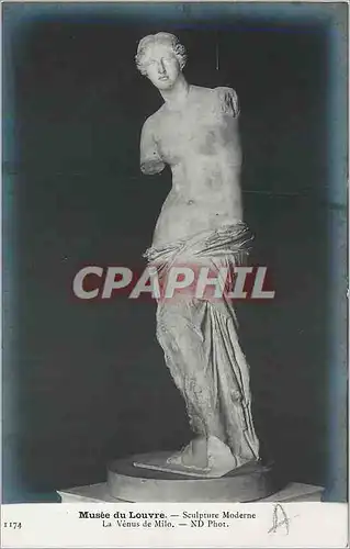 Cartes postales Musee du Louvre Sculpture Morderne La Venus de Milo