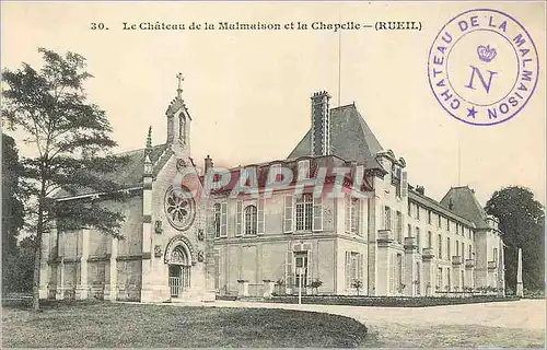 Cartes postales Chateau de la Malmaison et la Chapelle (Rueil)