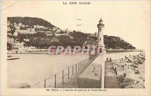 Cartes postales Nice Cote d'Azur L'Entree du Port et la Mont Boron