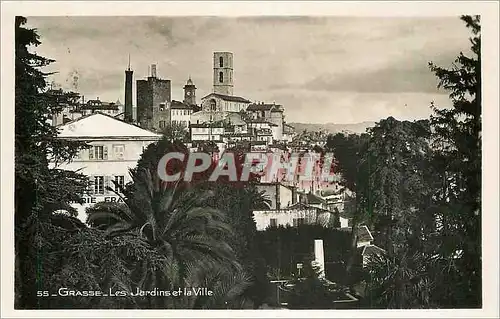 Moderne Karte Grasse Les Jardins et la Ville