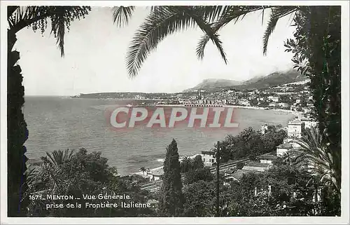 Cartes postales moderne Menton Vue Generale prise de la Frontiere Italienne