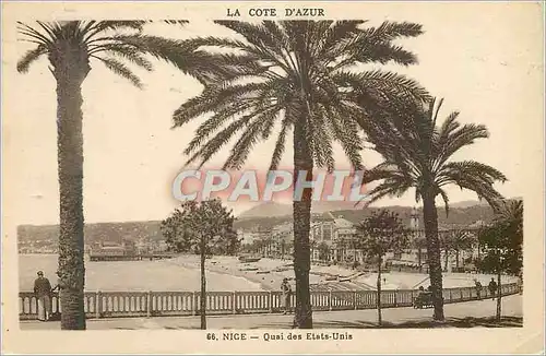 Ansichtskarte AK Nice Cote d'Azur Quai des Etats Unis