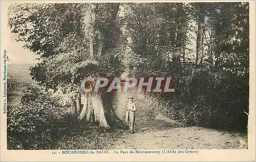 Cartes postales Bourbonne les Bains Le Parc de Montmorency (L'Allee des Ormes)