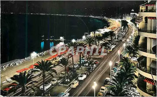 Cartes postales moderne Nice la Nuit