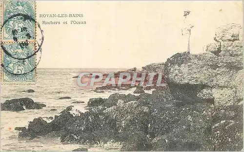Cartes postales Royan les Bains Rochers et l'Ocean