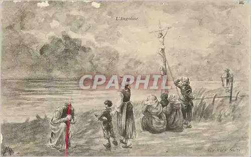 Cartes postales L'Angoisse Christ