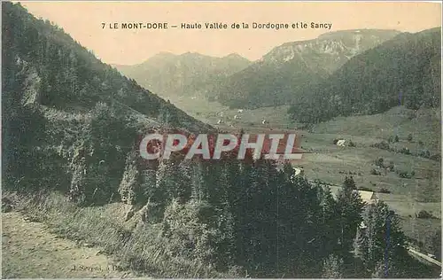 Cartes postales Mont Dore Haute Vallee de la Dordogne et le Sancy