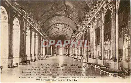 Cartes postales Palais de Versailles Galerie des Glaces