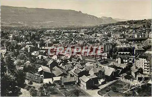 Moderne Karte Chambery (Savoie) Vue Generale vers la Dent du Chat et le Lac du Bourget