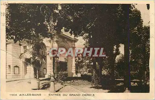 Cartes postales Aix les Bains Entree du Grand Cercle