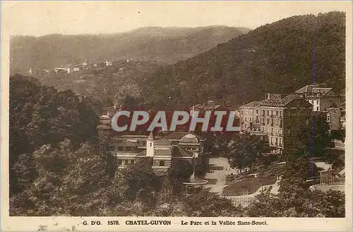 Ansichtskarte AK Chatel Guyon Le Parc et la Vallee sans Souci