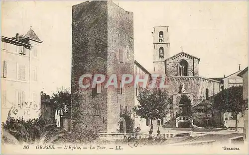 Cartes postales Grasse L'Eglise La Tour