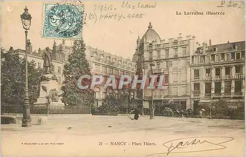 Cartes postales Nancy La Lorraine Illustree Place Thiers