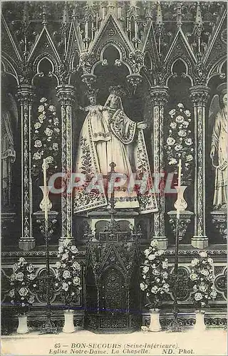Cartes postales Bon Secours (Seine Inferieure) Eglise Notre Dame La Chapelle