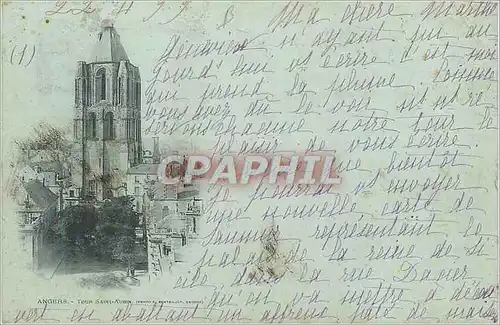 Cartes postales Angers Tour Saint Audin (carte 1900)