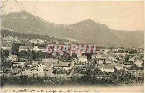 Ansichtskarte AK Chambery Vu de Montrex Monts Nivolet et Penay