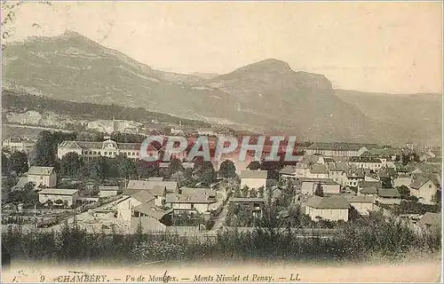 Cartes postales Chambery Vu de Montrex Monts Nivolet et Penay
