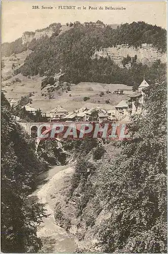 Ansichtskarte AK Flumet et le Pont de Bellecombe Savoie