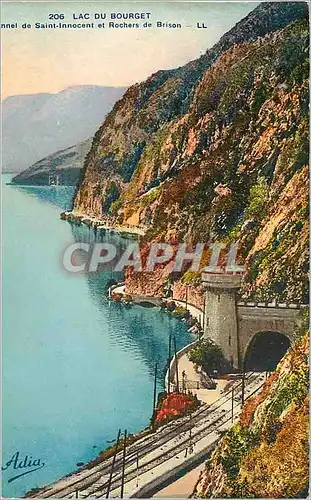 Ansichtskarte AK Lac du Bourget Saint Innocent et Rochers de Brison