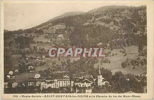 Cartes postales Saint Gervais les Bains et le Chemin de Fer du Mont Blanc Haute Savoie