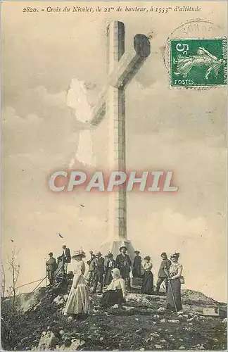 Cartes postales Croix du Nivolet de 21 m de Hauteur a 1553 m d'Altitude