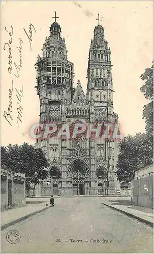 Cartes postales Tours Cathedrale