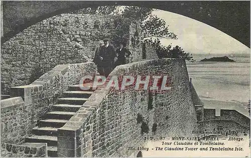 Cartes postales Mont Saint Michel Abbaye Tour Claudine et Tombelaine