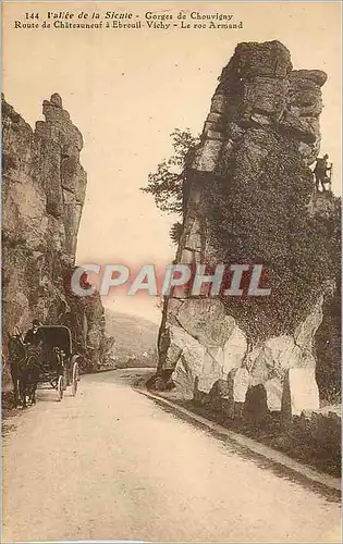 Cartes postales Gorges de Chouvigny Route de Chateauneuf a Ebreuil Caleche