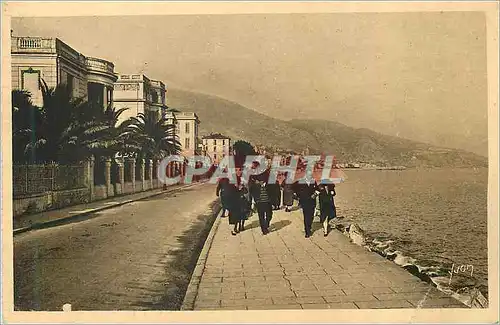 Ansichtskarte AK Menton (Alpes Maritimes) Cote d'Azur La Douce France Promenade de Midi