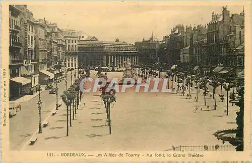 Cartes postales Bordeaux Les Allees de Tourny Au Fond le Grand Theatre