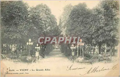 Ansichtskarte AK Vichy La Grande Allee (carte 1900)