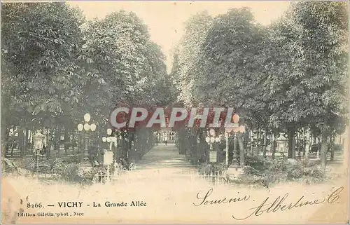 Cartes postales Vichy La Grande Allee (carte 1900)
