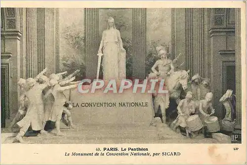 Cartes postales Paris Le Pantheon Le Monument de la Convention Nationale par Sicard