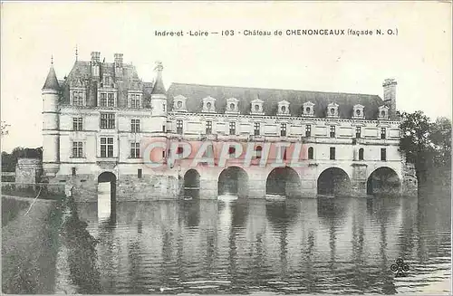 Cartes postales Chateau de Chenonceaux (Facade N O) Indre et Loire