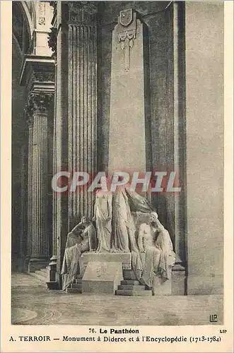 Cartes postales Le Pantheon A Terroir Monument a Diderot et a l'Encyclopedie (1713 1784)