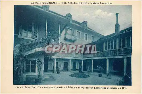 Cartes postales Aix les Bains Savoie Tourisme Maison Lamartine