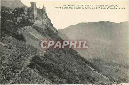 Cartes postales Environs de Chambery Chateau de Miolans