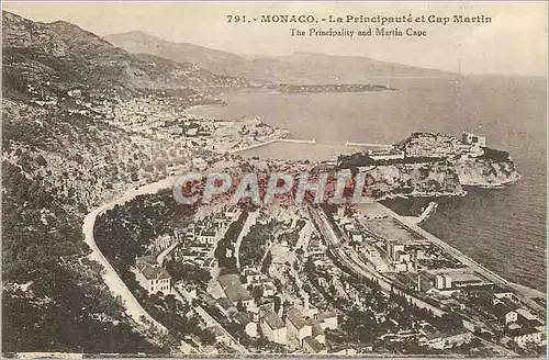 Cartes postales Monaco La Principaute et Cap Martin