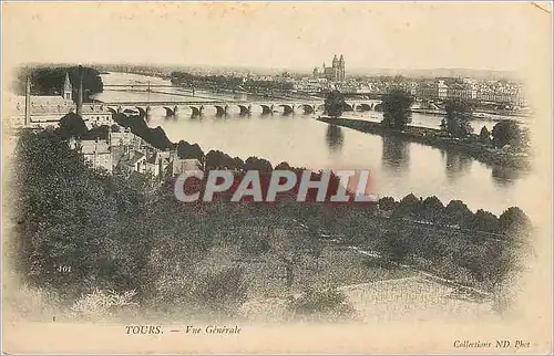 Cartes postales Tours Vue Generale (carte 1900)