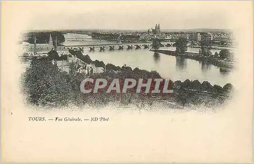 Cartes postales Tours Vue Generale (carte 1900)