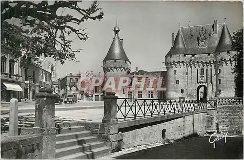 Moderne Karte Jonzac (Ch Mme) Le Chateau et la Place du Chateau