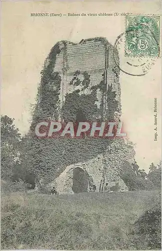 Ansichtskarte AK Brionne (Eure) Ruines du Vieux Chateau (Xe Siecle)