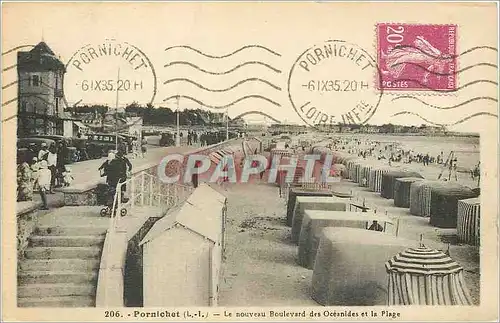Cartes postales Pornichet (L I) Le Nouveau Boulevard des Oceanides et la Plage