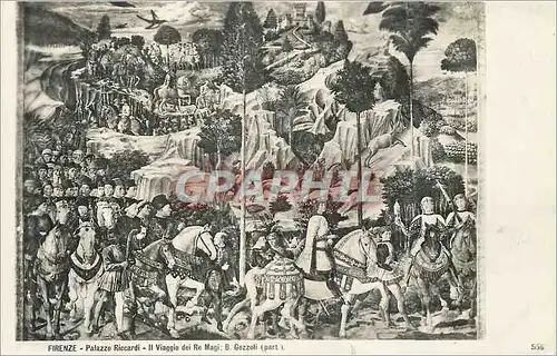 Cartes postales Firenze Palazzo Riccardi Il Viaggio dei Re Magi B Gozzoli