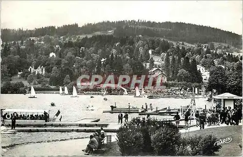 Moderne Karte Gerardmer Les Embarcaderes et la Promenade du Lac