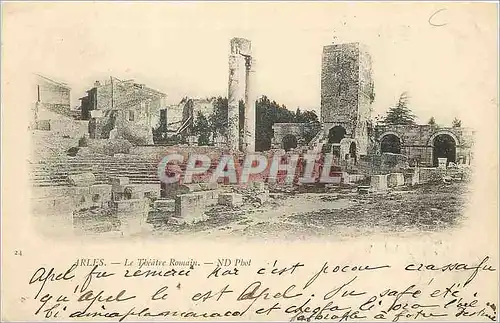 Cartes postales Arles Le Theatre Romain (carte 1900)