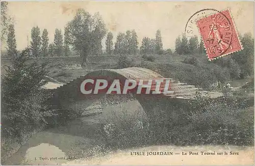 Cartes postales L'Isle Jourdain Le Pont Tourne sur la Save