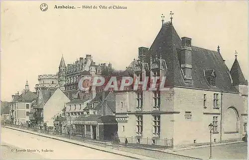 Ansichtskarte AK Amboise Hotel de Ville et Chateau