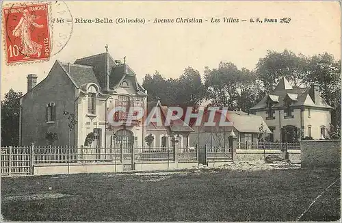 Cartes postales Riva Bella (Calvados) Avenue Christian Les Villas